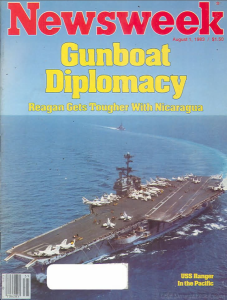 1983 8 1 Newsweek GUNBOAT DIPLOMACY NICARAGUA Screen Shot 2015-03-27 at 3.40.39 PM