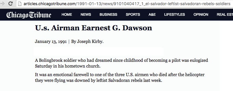 1991 1 13 Chic Tribune US Airman Earnest Dawson